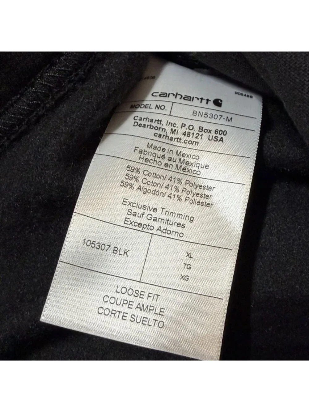 Carhartt Loose Fit Marquette Sweatpant Black Joggers Tapered 105307 Lounge Gym